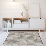 Modern Living Room Rug in Grey Color Block Square Print Rug Polyester Non-Slip Backing Area Rug Clearhalo 'Area Rug' 'Modern' 'Rugs' Rug' 1694096