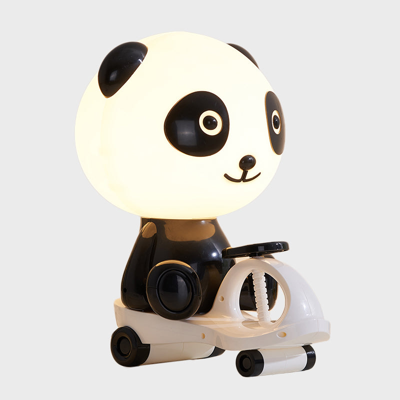Pig/Frog/Panda Kids Bedroom Reading Book Light Plastic 1-Light Cartoon Night Table Lamp in Black/Pink/Green Clearhalo 'Lamps' 'Table Lamps' Lighting' 1694288