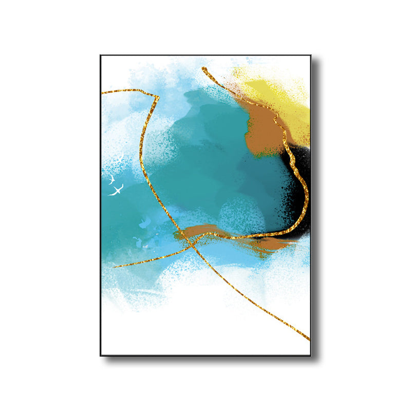 Illustration Painting Modern Style Art Abstract in Blue, Multiple Sizes Available Clearhalo 'Art Gallery' 'Canvas Art' 'Contemporary Art Gallery' 'Modern' Arts' 1695197