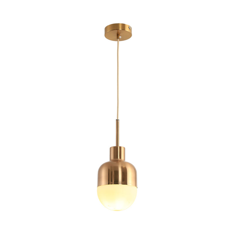 Modernist Ball Pendant Lamp Milk Glass 1 Light Living Room Ceiling Hung Light in Gold Clearhalo 'Ceiling Lights' 'Glass shade' 'Glass' 'Modern Pendants' 'Modern' 'Pendant Lights' 'Pendants' Lighting' 169556