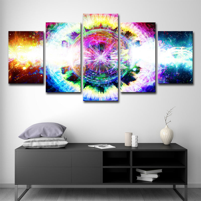Fictional Gear Canvas Print Yellow Multi-Piece Wall Art Decor for Children Bedroom Clearhalo 'Art Gallery' 'Canvas Art' 'Contemporary Art Gallery' 'Modern' Arts' 1695573