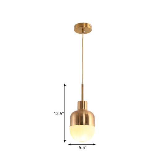 Modernist Ball Pendant Lamp Milk Glass 1 Light Living Room Ceiling Hung Light in Gold Clearhalo 'Ceiling Lights' 'Glass shade' 'Glass' 'Modern Pendants' 'Modern' 'Pendant Lights' 'Pendants' Lighting' 169557