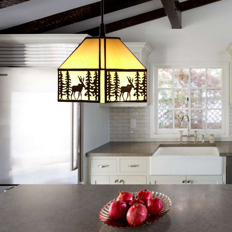 Tiffany hanging kitchen light on sale fixtures