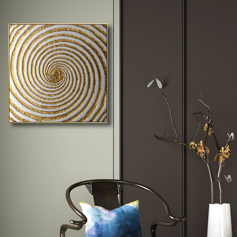 Modern Style Optical Illusion Painting in Brown Textured Wall Print for Bathroom Clearhalo 'Art Gallery' 'Canvas Art' 'Contemporary Art Gallery' 'Modern' Arts' 1696266
