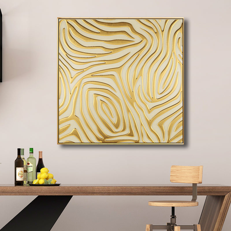 Modern Style Optical Illusion Painting in Brown Textured Wall Print for Bathroom Clearhalo 'Art Gallery' 'Canvas Art' 'Contemporary Art Gallery' 'Modern' Arts' 1696274