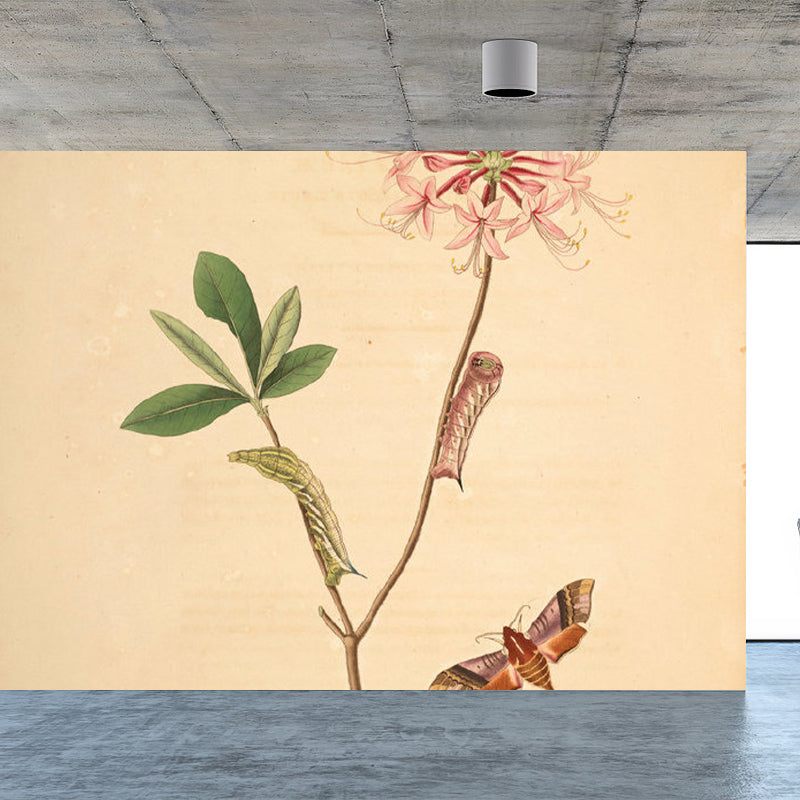 Big Botanical Branch Mural Wallpaper Decorative Modern Living Room Wall Covering Clearhalo 'Wall Decor' 'Wall Mural' 1696473