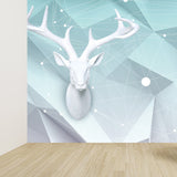 Big Wild Reindeer Mural Wallpaper Decorative Contemporary Living Room Wall Covering Clearhalo 'Wall Decor' 'Wall Mural' 1697143