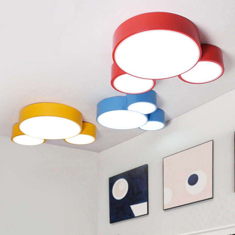 Acrylic Animal Flush Mount Ceiling Light Macaroon Ceiling Light for Kid Bedroom Clearhalo 'Ceiling Lights' 'Close To Ceiling Lights' 'Close to ceiling' 'Flush mount' Lighting' 170164