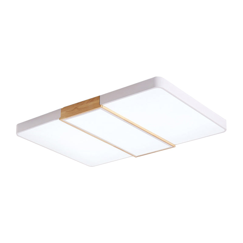 Slim Panel Rectangle Ceiling Mount Light Nordic Acrylic Green/Pink/White Ceiling Fixture for Living Room Clearhalo 'Ceiling Lights' 'Close To Ceiling Lights' 'Close to ceiling' 'Flush mount' Lighting' 170465