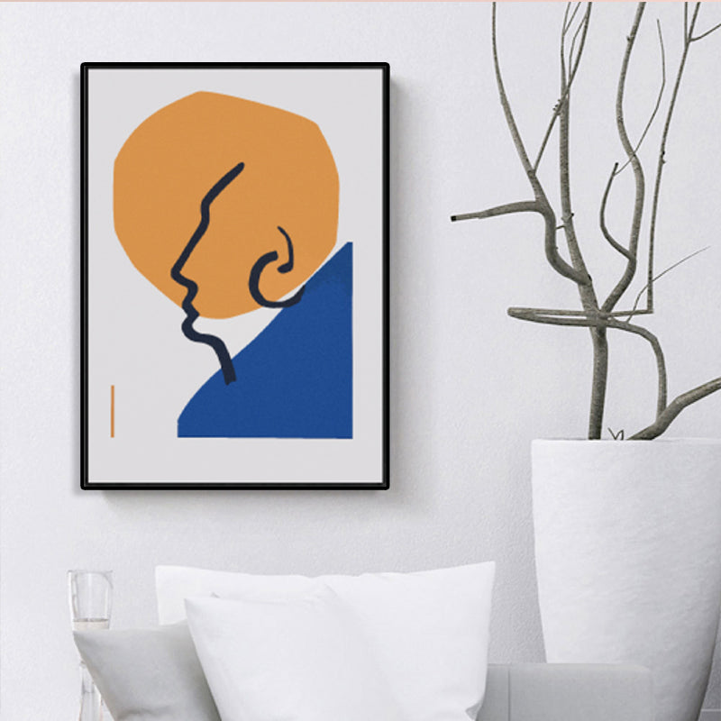 Novelty Figure's Face Art Scandinavian Style Canvas Wall Decor, Multiple Sizes Options Clearhalo 'Arts' 'Canvas Art' 1704763