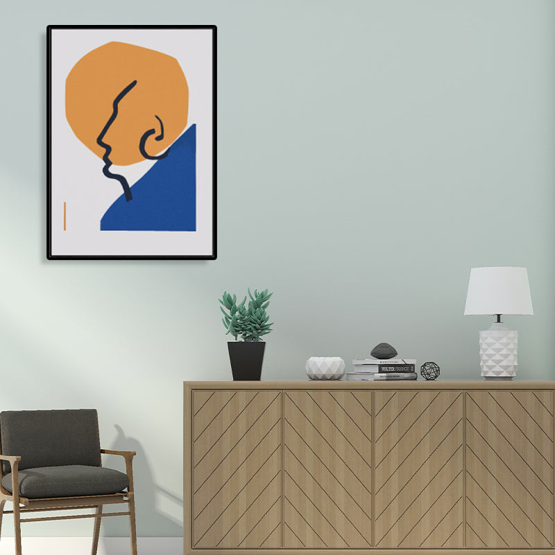 Novelty Figure's Face Art Scandinavian Style Canvas Wall Decor, Multiple Sizes Options Clearhalo 'Arts' 'Canvas Art' 1704764