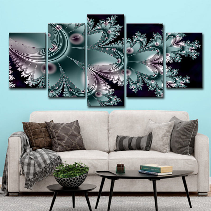 Green Petals Canvas Wall Art Botanix Contemporary Multi-Piece Wall Decor for Home Green Clearhalo 'Art Gallery' 'Canvas Art' 'Contemporary Art Gallery' 'Modern' Arts' 1704777