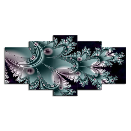 Green Petals Canvas Wall Art Botanix Contemporary Multi-Piece Wall Decor for Home Clearhalo 'Art Gallery' 'Canvas Art' 'Contemporary Art Gallery' 'Modern' Arts' 1704780