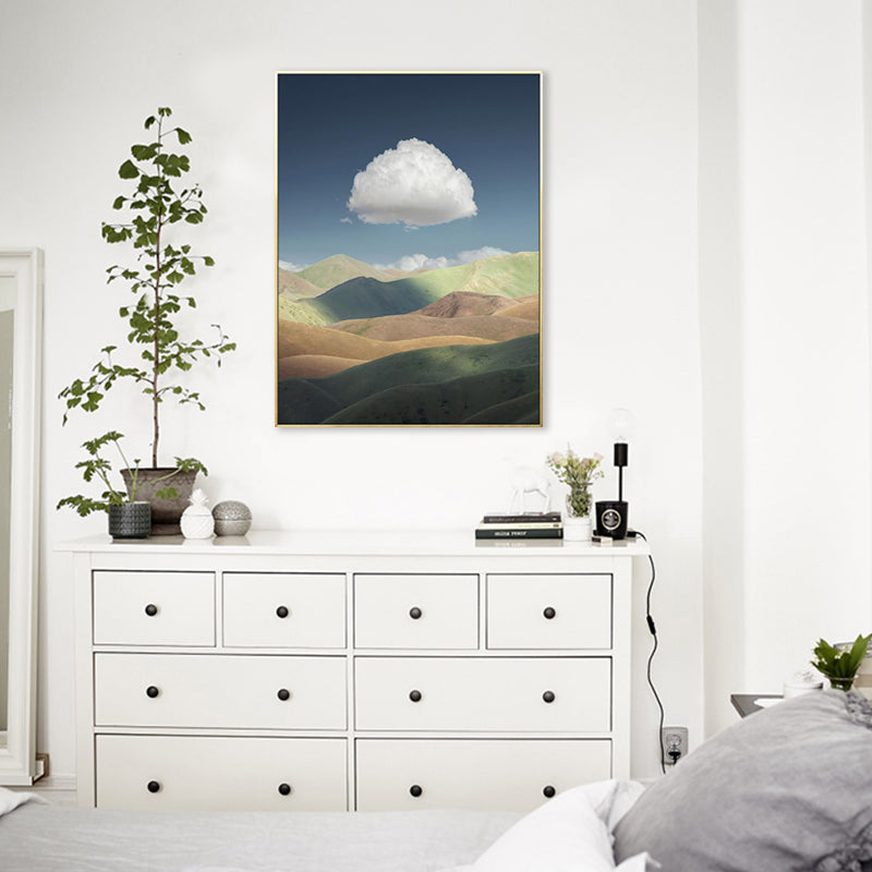 Cloud Landscape Canvas Nordic Novelty Scenery Print Wall Art in Pastel Color Clearhalo 'Arts' 'Canvas Art' 1706013