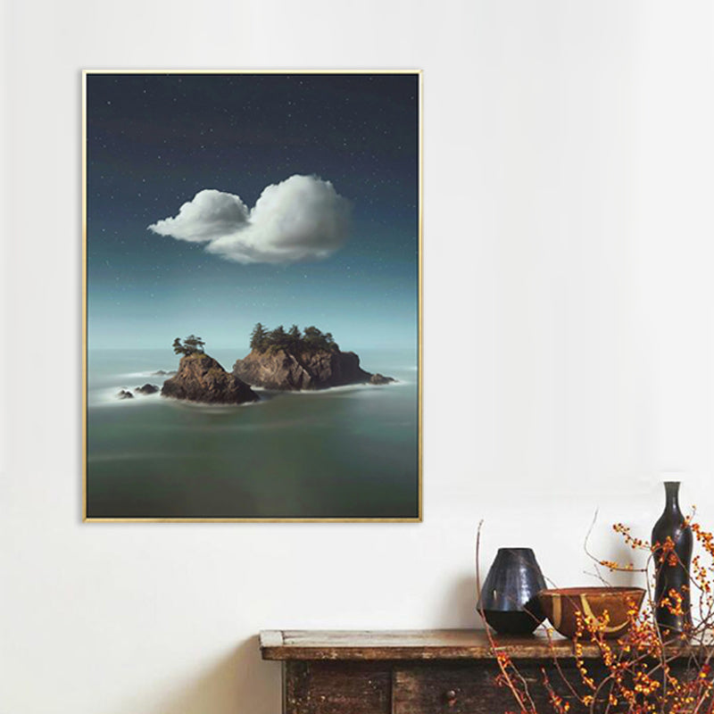 Cloud Landscape Canvas Nordic Novelty Scenery Print Wall Art in Pastel Color Clearhalo 'Arts' 'Canvas Art' 1706020