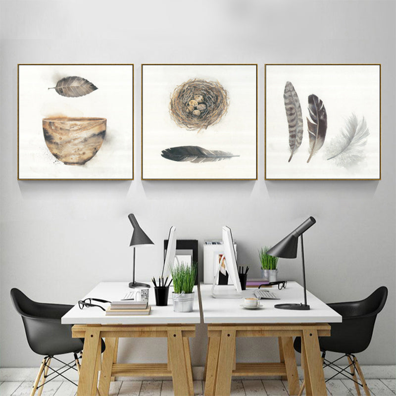 Canvas Brown Wall Decor Modern Style Still Life Painting, Multiple Sizes Options Clearhalo 'Art Gallery' 'Canvas Art' 'Contemporary Art Gallery' 'Modern' Arts' 1706129
