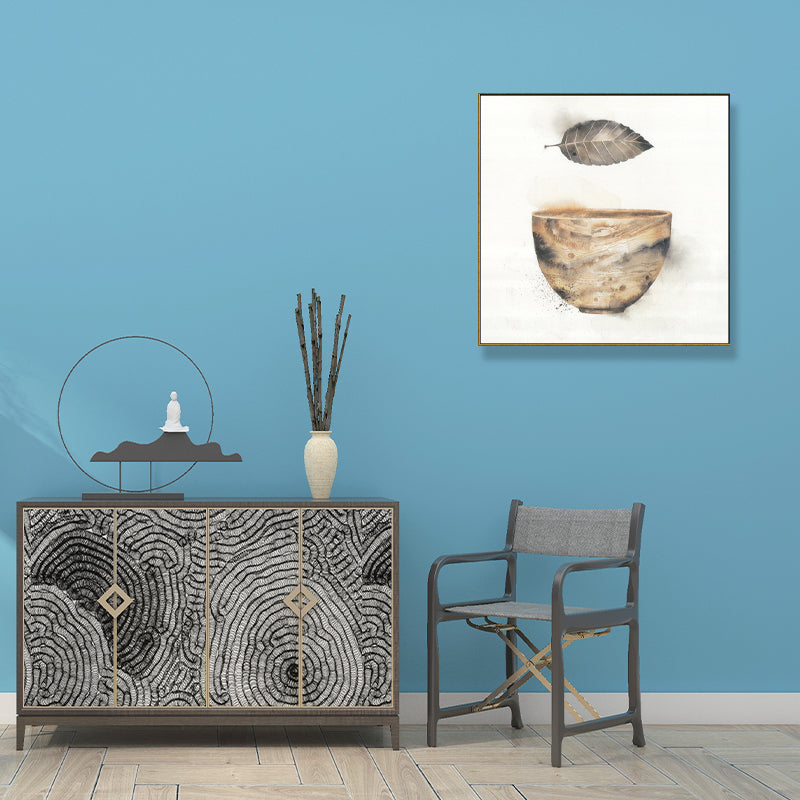Canvas Brown Wall Decor Modern Style Still Life Painting, Multiple Sizes Options Clearhalo 'Art Gallery' 'Canvas Art' 'Contemporary Art Gallery' 'Modern' Arts' 1706140