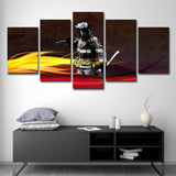 Black Contemporary Wall Art Decor Digital Printed Fireman Canvas for Sitting Room Black Clearhalo 'Art Gallery' 'Canvas Art' 'Contemporary Art Gallery' 'Modern' Arts' 1706295