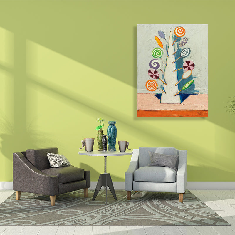 Lollipops Wall Decor Children's Art Textured Kids Bedroom Painting, Multiple Sizes Green Clearhalo 'Art Gallery' 'Canvas Art' 'Kids' Arts' 1706540