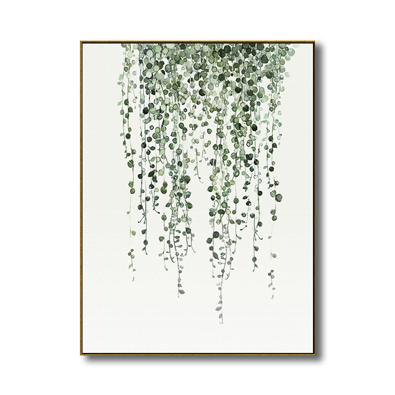 Drawing Print Plant Leaves Canvas Green Nordic Style Wall Art for Dining Room Clearhalo 'Arts' 'Canvas Art' 1708250