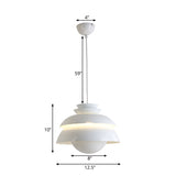 White Tiered Hanging Light Contemporary Style 1-Light Metallic Pendant Lamp with Flared Shade for Restaurant Clearhalo 'Ceiling Lights' 'Modern Pendants' 'Modern' 'Pendant Lights' 'Pendants' Lighting' 170886