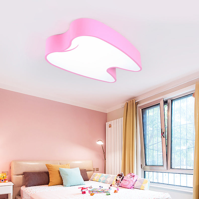 Kids Bedroom Little Tooth Ceiling Lamp Acrylic Modern Style Flush Mount Light Clearhalo 'Ceiling Lights' 'Close To Ceiling Lights' 'Close to ceiling' 'Flush mount' Lighting' 170945