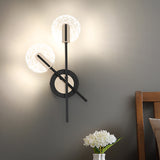 Black Rounded Wall Light Fixture Modern LED Metal Wall Sconce Lighting in Warm/White Light Black Clearhalo 'Cast Iron' 'Glass' 'Industrial' 'Modern wall lights' 'Modern' 'Tiffany' 'Traditional wall lights' 'Wall Lamps & Sconces' 'Wall Lights' Lighting' 1710724
