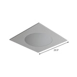 White Square Flushmount Contemporary 19.5"/23.5" W LED Acrylic Ceiling Mounted Fixture in Warm/White Light Clearhalo 'Ceiling Lights' 'Close To Ceiling Lights' 'Close to ceiling' 'Flush mount' Lighting' 1712623