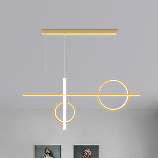 23.5"/31.5" W Acrylic Bike Pendant Lighting Nordic LED Island Lamp Fixture with Rectangle Canopy in Black/Gold Clearhalo 'Ceiling Lights' 'Island Lights' Lighting' 1713601