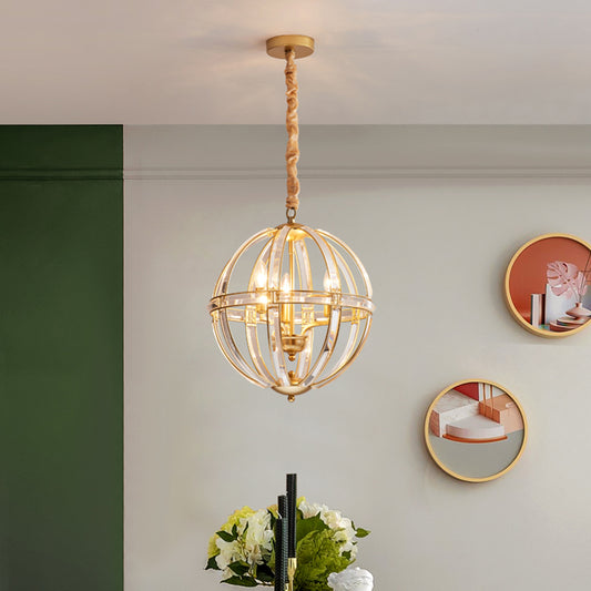 Simplicity Global Pendulum Light Crystal Encrusted Single Bulb Restaurant Pendant Chandelier in Black/Gold Clearhalo 'Ceiling Lights' 'Chandeliers' 'Modern Chandeliers' 'Modern' Lighting' 1713705
