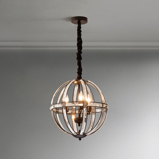 Simplicity Global Pendulum Light Crystal Encrusted Single Bulb Restaurant Pendant Chandelier in Black/Gold Black Clearhalo 'Ceiling Lights' 'Chandeliers' 'Modern Chandeliers' 'Modern' Lighting' 1713708