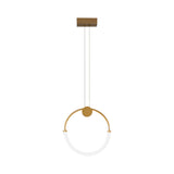 Acrylic Circular Chandelier Lamp Nordic 1/3 Bulbs Gold Pendant Lighting Fixture in Warm/White Light Clearhalo 'Ceiling Lights' 'Modern Pendants' 'Modern' 'Pendant Lights' 'Pendants' Lighting' 1713760