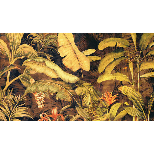 Stain-Proof Botanical Leaves Wall Mural Non-Woven Tropical Wall Art for Dining Room Clearhalo 'Wall Decor' 'Wall Mural' 1714217