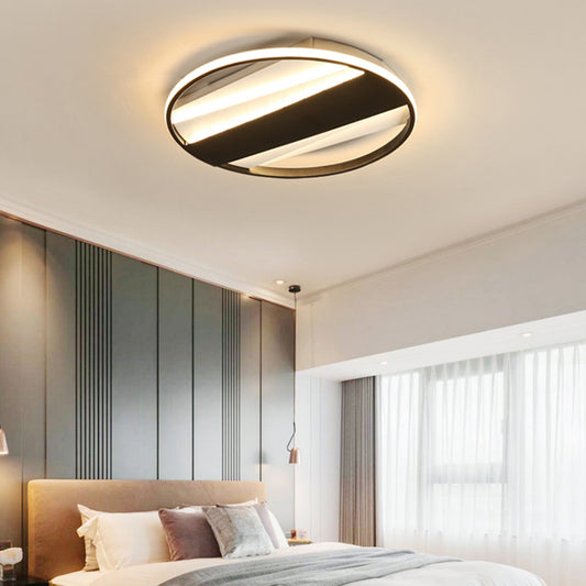 Living Room Ring Ceiling Mount Light Acrylic Modern Simple Ceiling Lamp in Black Clearhalo 'Ceiling Lights' 'Close To Ceiling Lights' 'Close to ceiling' 'Flush mount' Lighting' 171460