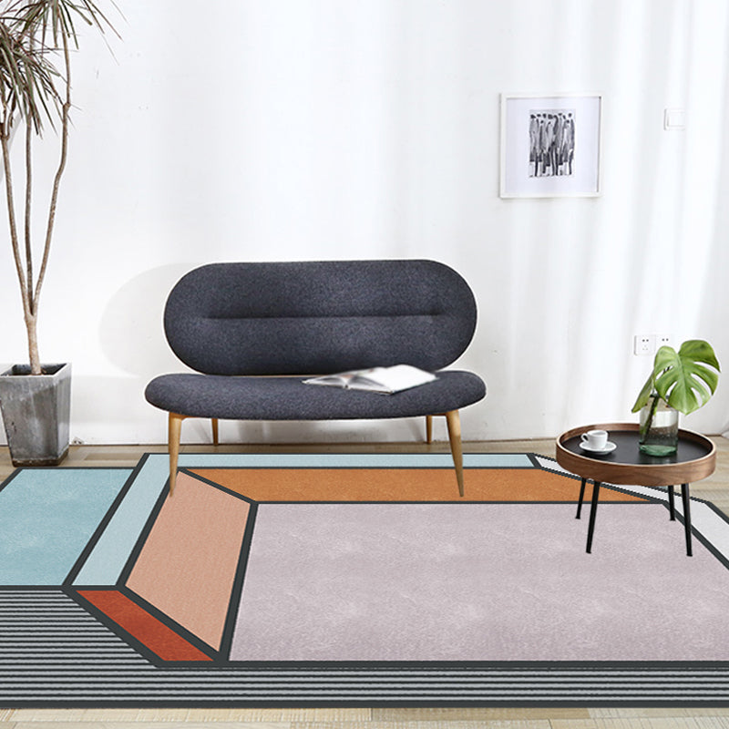 Novelty Living Room Irregular Rug Colorful Color Block Cuboid Print Rug Polyester Stain-Resistant Area Rug Clearhalo 'Area Rug' 'Rug' 1715025
