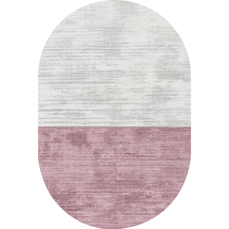 Novelty Living Room Rug in Pink and Blue Color Block Print Rug Polyester Stain-Resistant Area Rug Clearhalo 'Area Rug' 'Rug' 1715573