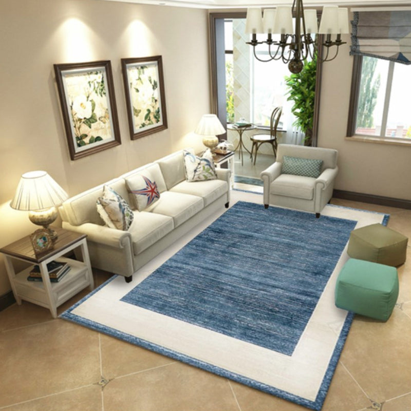 Multicolor Living Room Rug Colorblock Geometric Pattern Rug Polyester Washable Anti-Slip Pet Friendly Area Rug Blue Clearhalo 'Area Rug' 'Modern' 'Rugs' Rug' 1716195