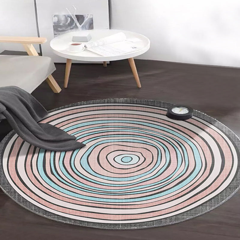 Multicolor Bedroom Rug Polyester Modernism Abstract Rug Washable Pet Friendly Carpet Pink Clearhalo 'Area Rug' 'Modern' 'Rugs' Rug' 1716209