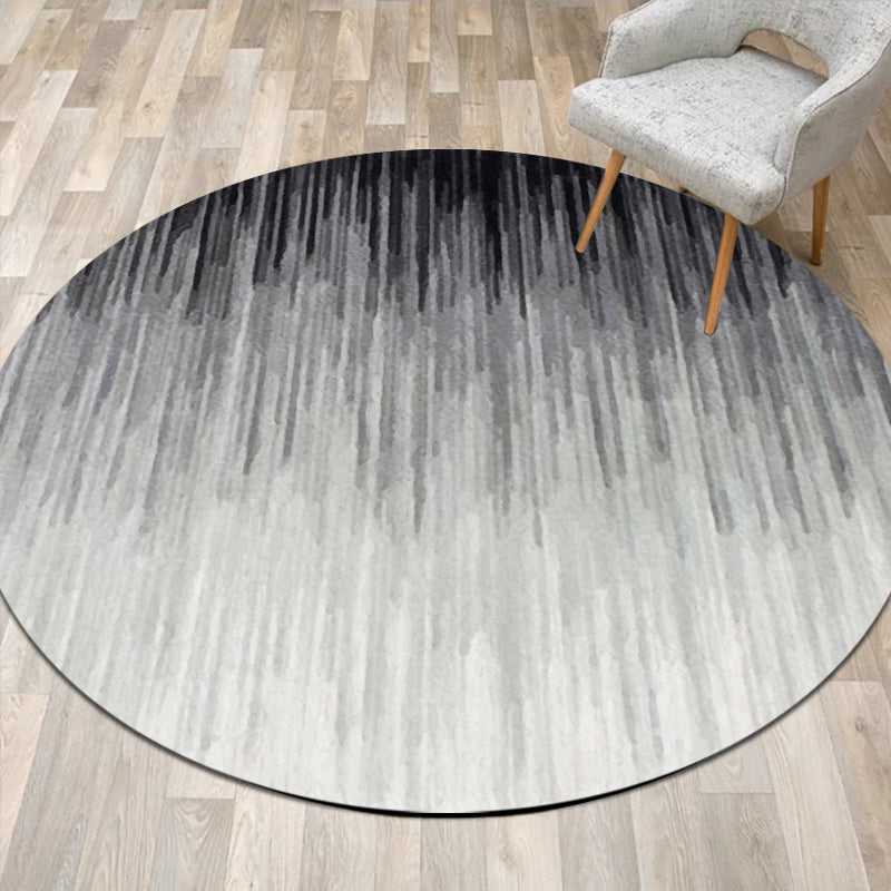 Grey Modern Rug Polyester Striped Ombre Pattern Rug Non-Slip Backing Pet Friendly Carpet for Living Room Clearhalo 'Area Rug' 'Modern' 'Rugs' Rug' 1716265