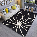 Casual Colorblock Geometric Pattern Rug Multicolor Polyester Rug Washable Non-Slip Pet Friendly Carpet for Living Room Black Clearhalo 'Area Rug' 'Modern' 'Rugs' Rug' 1716534