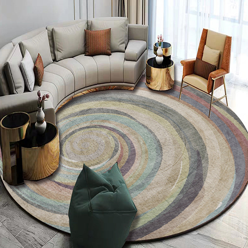 Stylish Pink Multicolor Contemporary Rug Polyester Abstract Watercolor Pattern Rug Non-Slip Pet Friendly Area Rug for Living Room Light Brown Clearhalo 'Area Rug' 'Modern' 'Rugs' Rug' 1716662