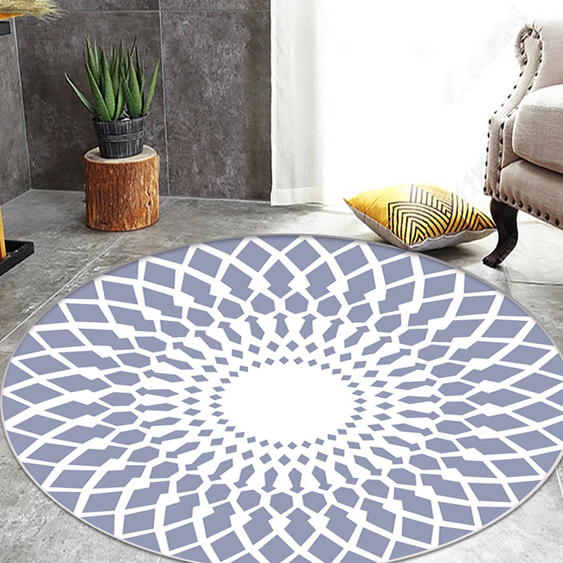 Unique Abstract Rug Contemporary Rug Polyester Washable Non-Slip Pet  Friendly Area Carpet for Living Room - Clearhalo