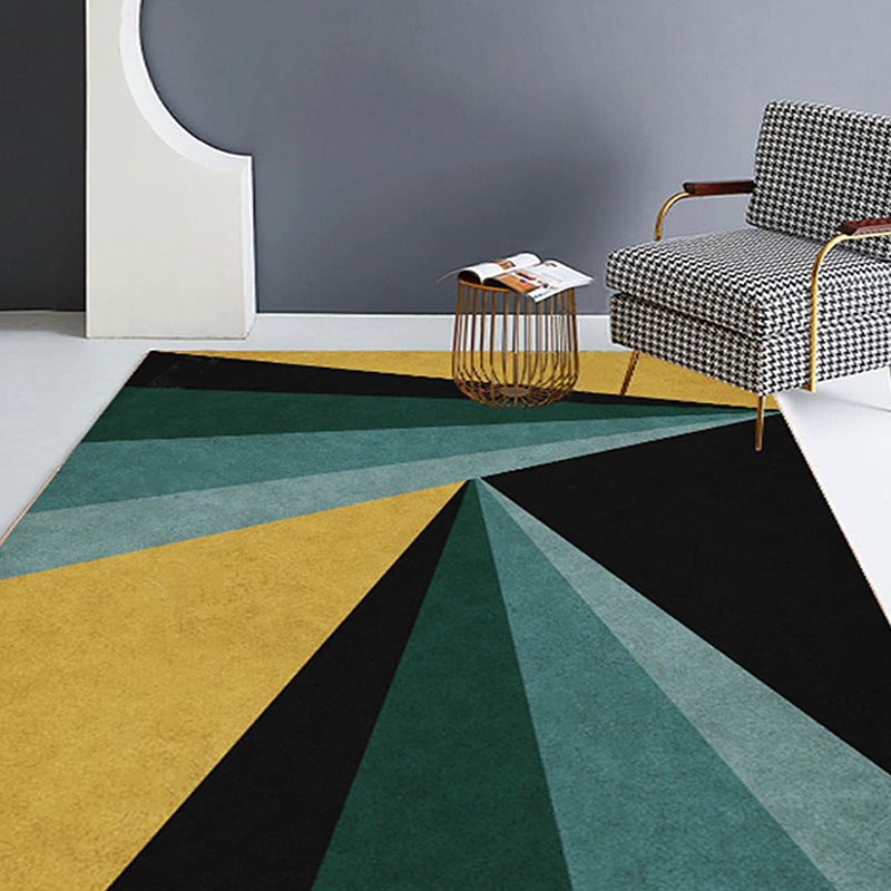 Multicolor Bedroom Rug Polyester Modernism Colorblock Geometric Pattern Rug Washable Pet Friendly Carpet Clearhalo 'Area Rug' 'Modern' 'Rugs' Rug' 1717218