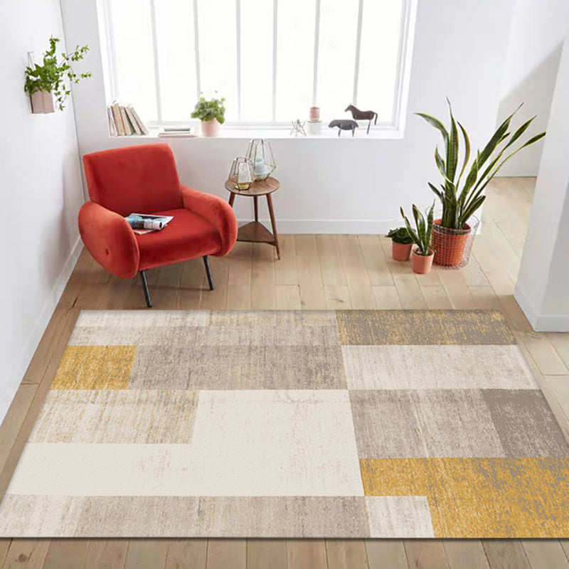 Fancy Abstract Rug Brown Contemporary Rug Polyester Pet Friendly Washable Area Rug for Living Room Clearhalo 'Area Rug' 'Modern' 'Rugs' Rug' 1717262