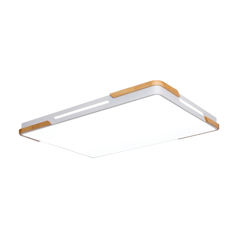 Nordic Stylish Rectangle Flushmount Light Acrylic LED Ceiling Fixture for Balcony Hotel Clearhalo 'Ceiling Lights' 'Close To Ceiling Lights' 'Close to ceiling' 'Flush mount' Lighting' 171943