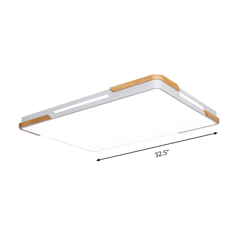 Nordic Stylish Rectangle Flushmount Light Acrylic LED Ceiling Fixture for Balcony Hotel Clearhalo 'Ceiling Lights' 'Close To Ceiling Lights' 'Close to ceiling' 'Flush mount' Lighting' 171944