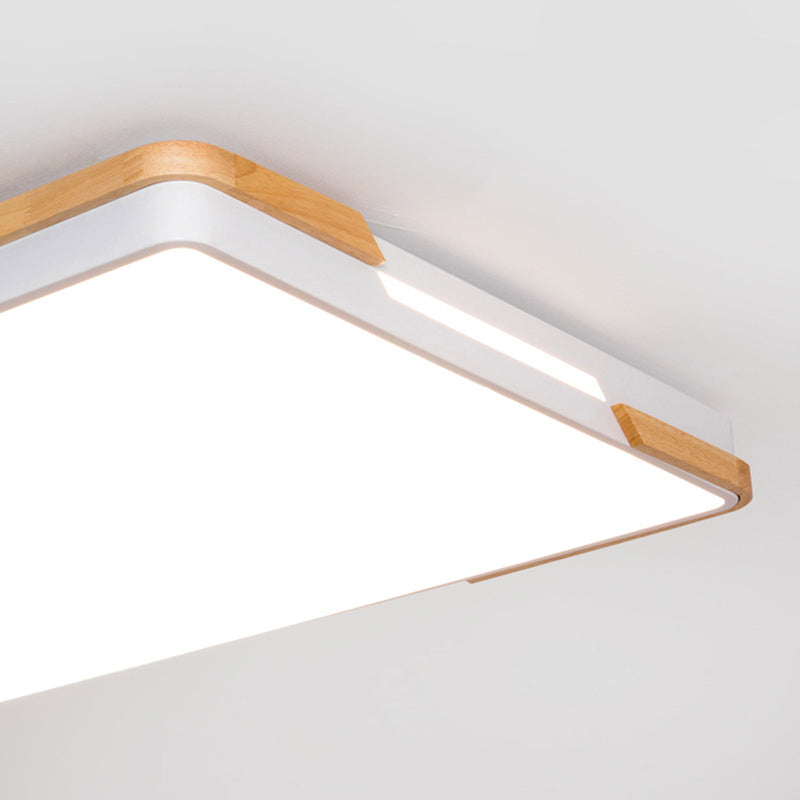 Nordic Stylish Rectangle Flushmount Light Acrylic LED Ceiling Fixture for Balcony Hotel Clearhalo 'Ceiling Lights' 'Close To Ceiling Lights' 'Close to ceiling' 'Flush mount' Lighting' 171945