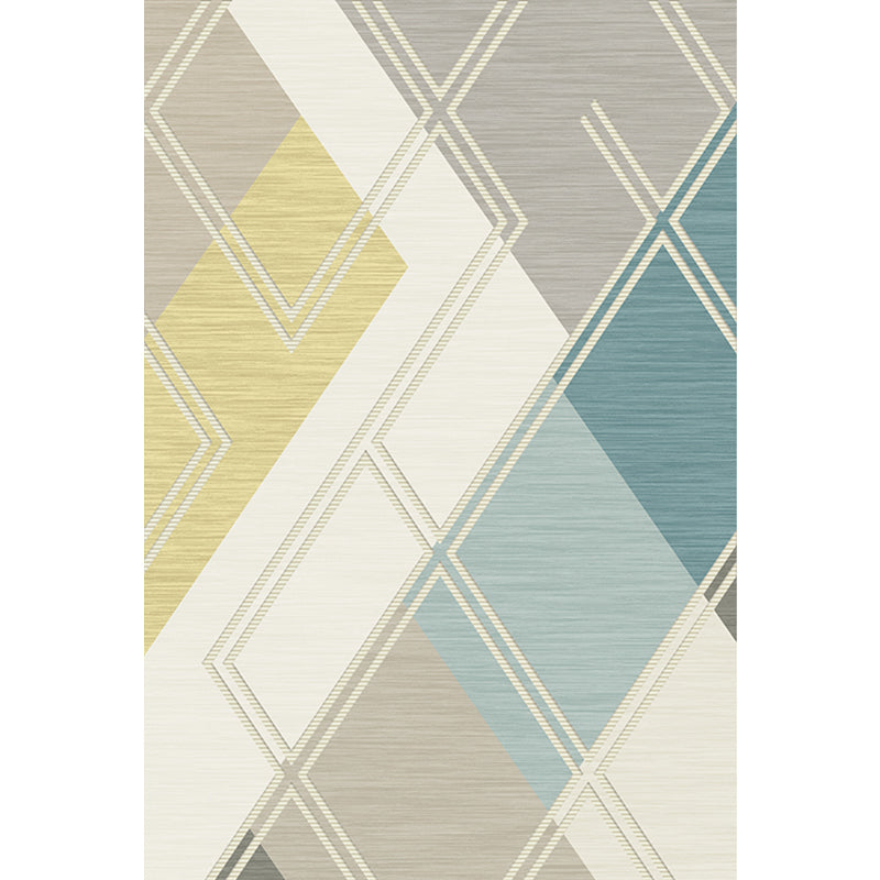 Minimalist Colorblock Geometric Pattern Rug Beige Polyester Rug Washable Pet Friendly Non-Slip Area Rug for Living Room Clearhalo 'Area Rug' 'Modern' 'Rugs' Rug' 1725357