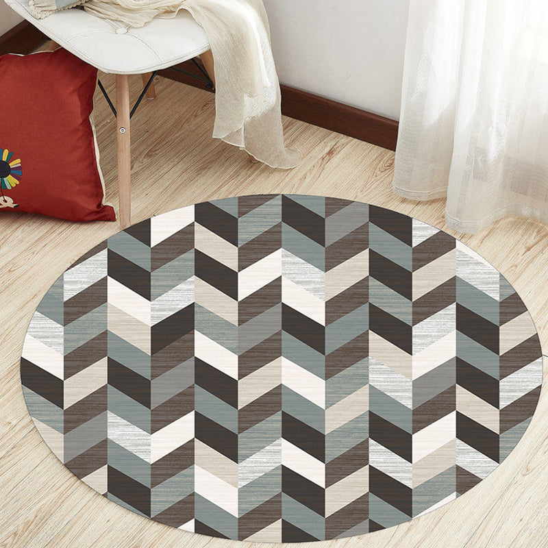 Unique Geometric Pattern Rug Multicolor Modernist Rug Polyester Washable Pet Friendly Anti-Slip Carpet for Study Green Clearhalo 'Area Rug' 'Modern' 'Rugs' Rug' 1725596