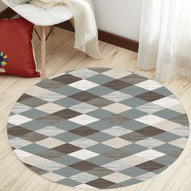 Unique Geometric Pattern Rug Multicolor Modernist Rug Polyester Washable Pet Friendly Anti-Slip Carpet for Study Brown Clearhalo 'Area Rug' 'Modern' 'Rugs' Rug' 1725597